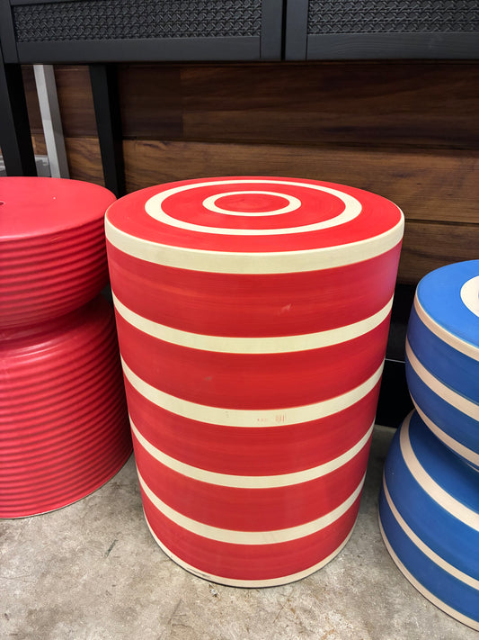 Swirl Accent Table in Red