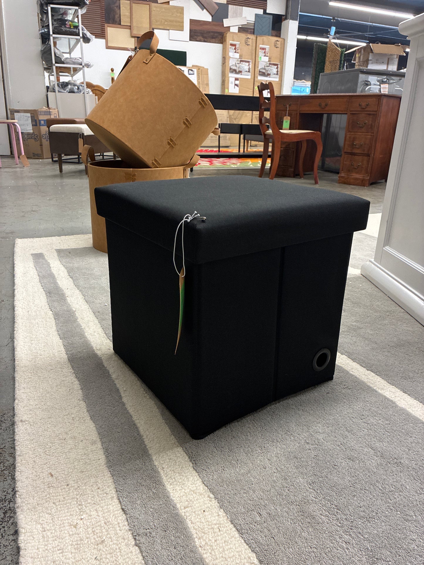 Collapsible Single Storage Ottoman - Room Essentials™ | Retail Price: $20