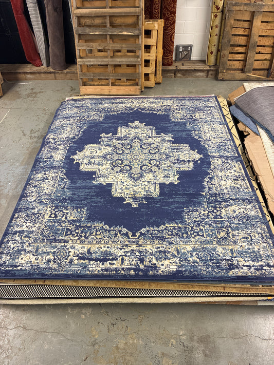 8 x 10 Grafix Navy Área Rug