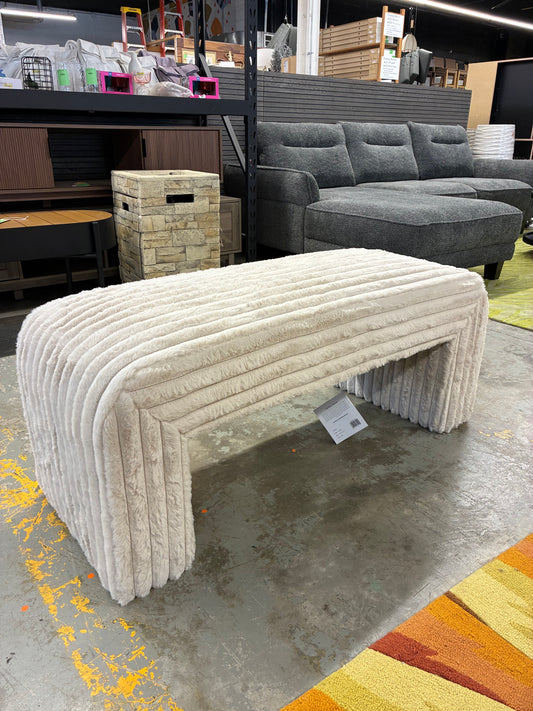 David Curved Waterfall Bench | Retail Price: $270