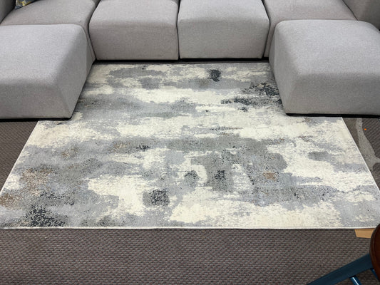 5 x 7 Watercolor Area Rug Gray - Threshold™ Retail: $100