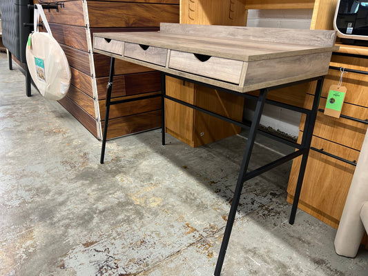 Marvin 42in 3 Drawer Angled Front Desk - Grey Wash | Retail Price: $104