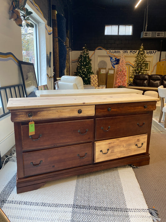 Unfinished Solid Wood Dresser *donated