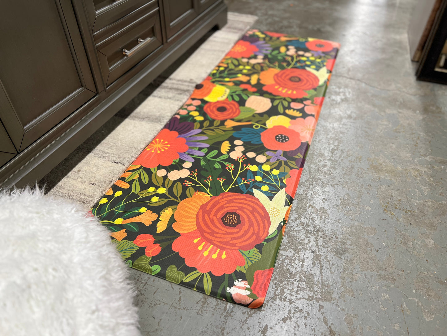 Floral Runner Mat AS IS