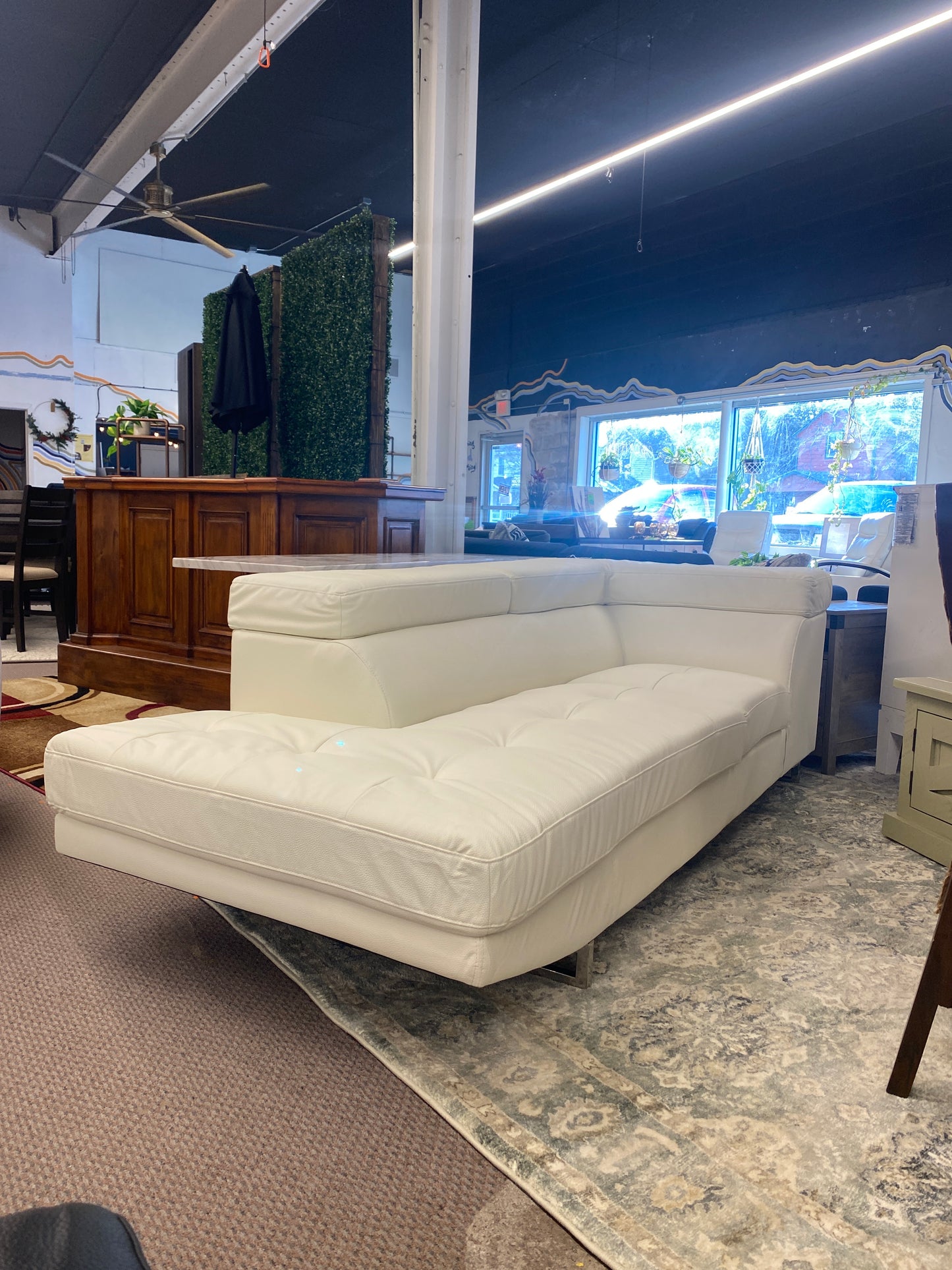 Armes Air Left/Right hand facing Chaise - Orientation: Left Hand Facing, Upholstery Color: White - Retail Price: $1229.99