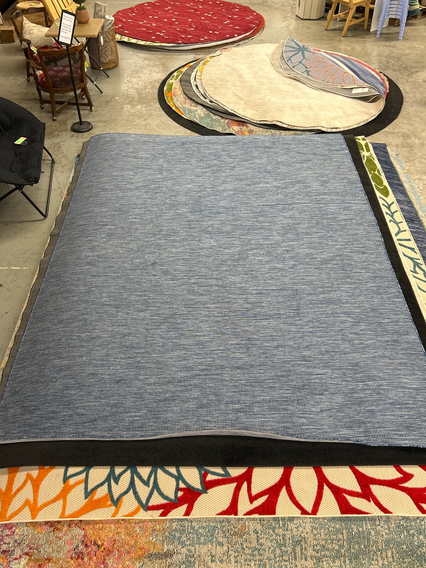 9 x 12 azure indoor/outdoor area rug