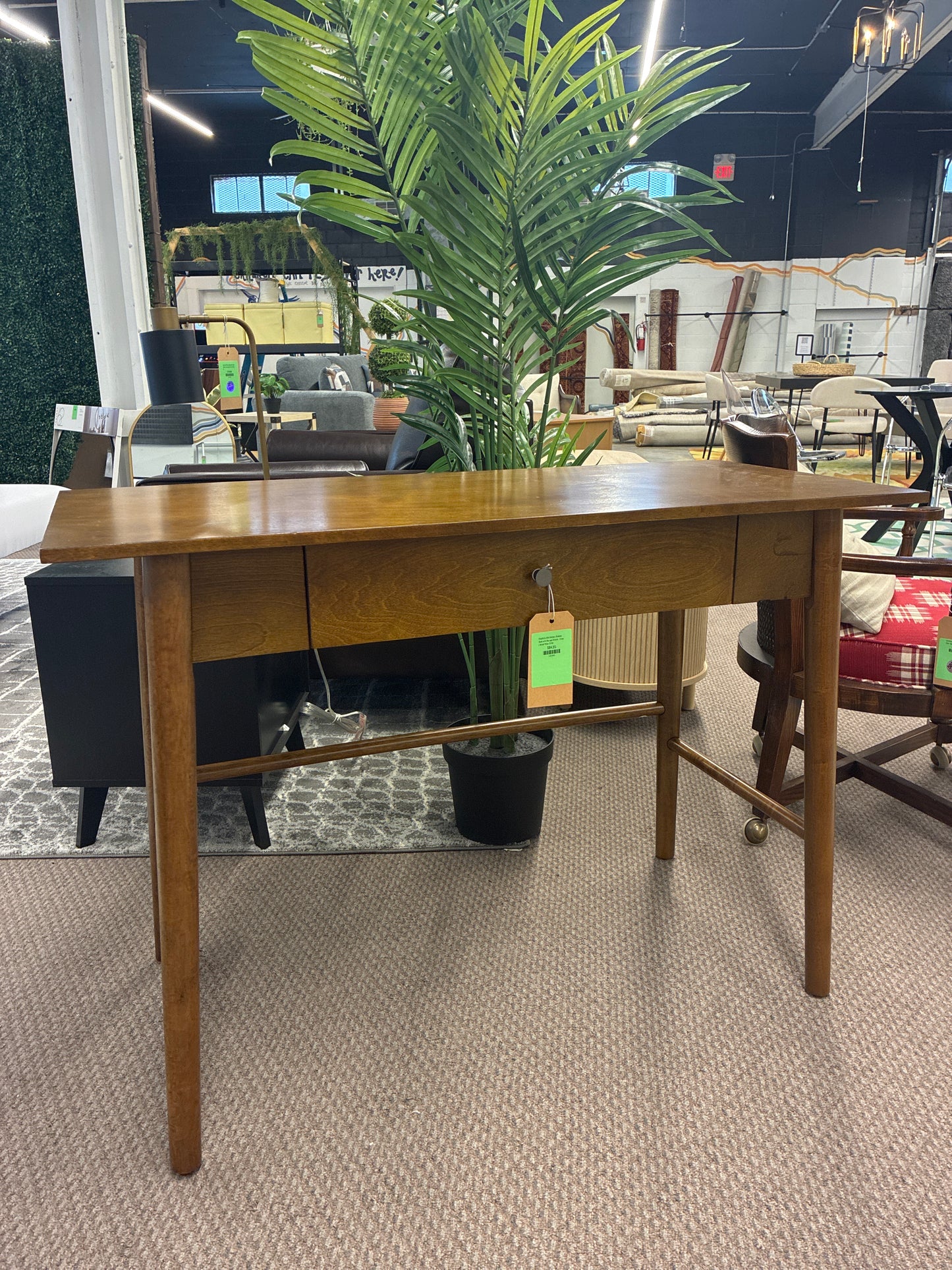 Charlotte Mid-Century Modern Desk with Storage Drawer - Linon | Retail Price: $140