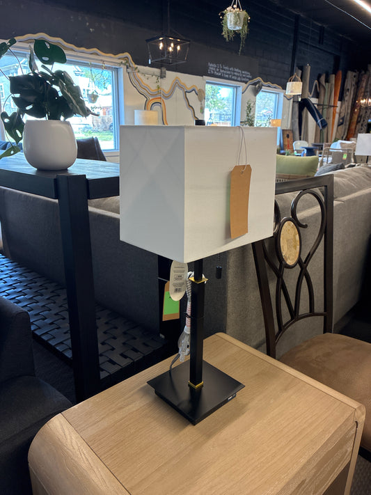 Square Base Stick Lamp with USB-A Port - Threshold