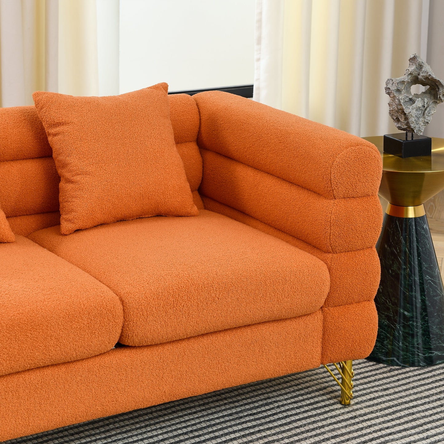 Oversized Corner Sofa, L-Shaped Sectional Couch by Sangria Beech