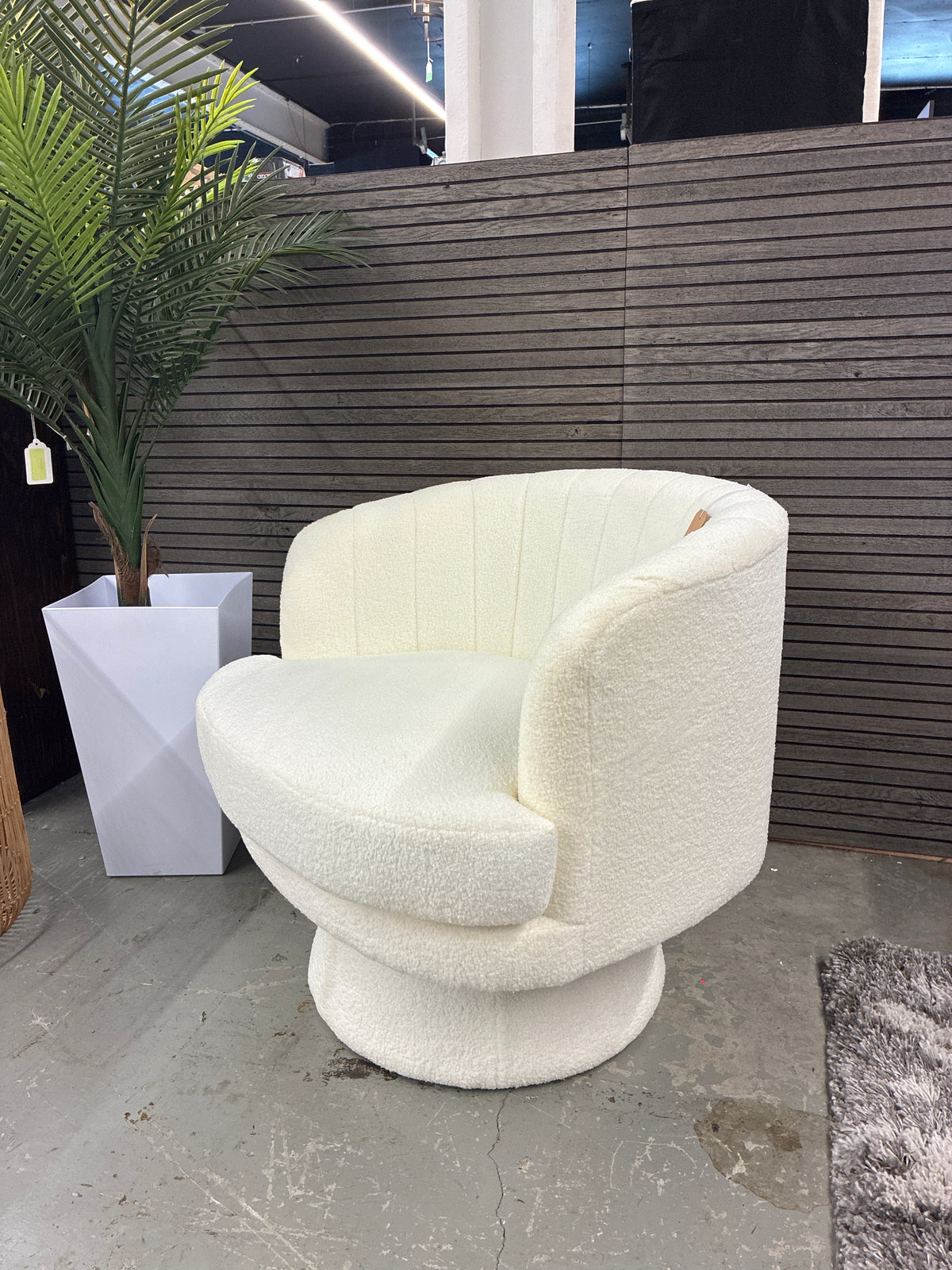 Upholstered Swivel Accent Chair Barrel Chair
