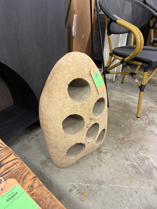 Sculptural Stone Wine Rack *donated