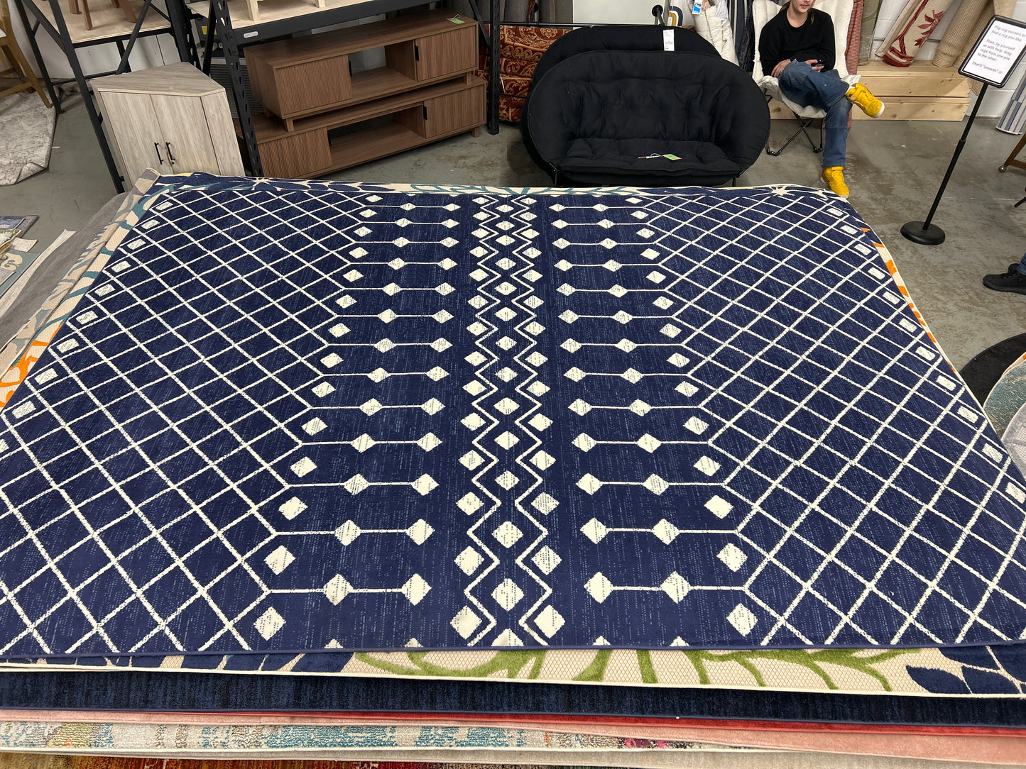 9 x 12 “blue castle” area rug by Nourison