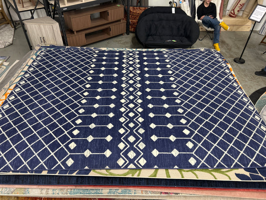 9 x 12 “blue castle” area rug by Nourison