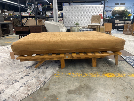 Full Size Futon Mattress with Wooden Frame *donated