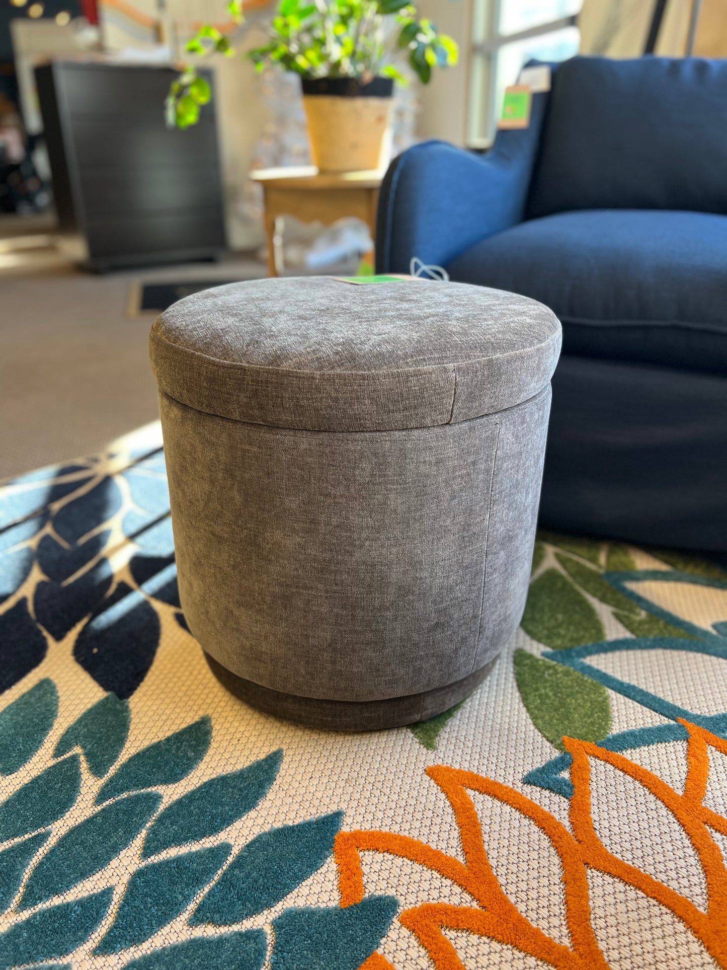 Swivel Storage Ottoman Brown - Threshold designed with Studio McGee Retail: $110