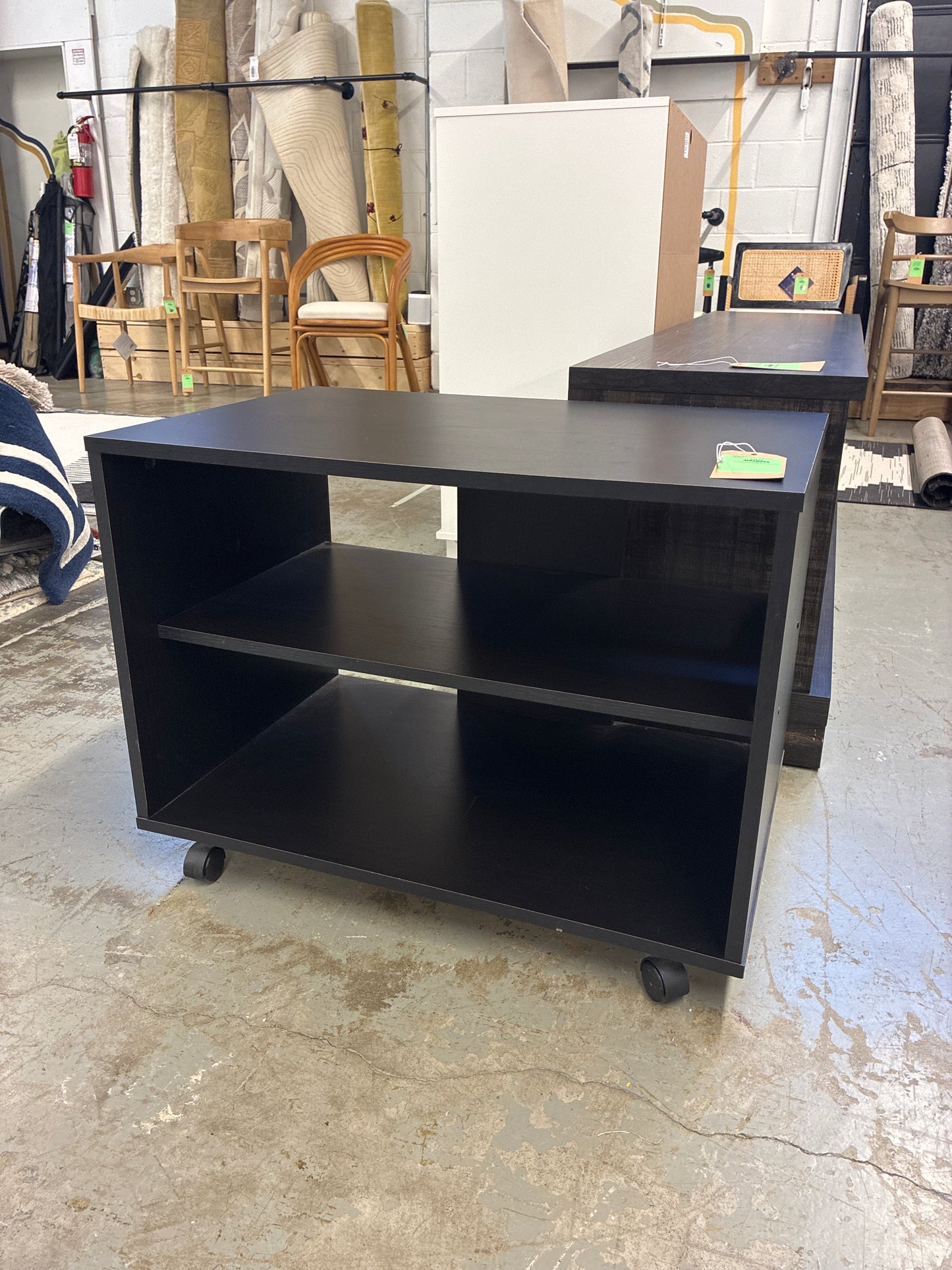 Rolling Black Storage Printer Stand *donated