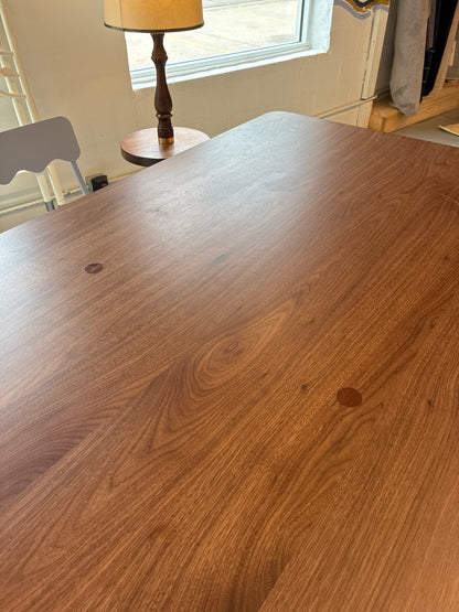 Counter Height Dining Table in Walnut AS IS minor blemishes