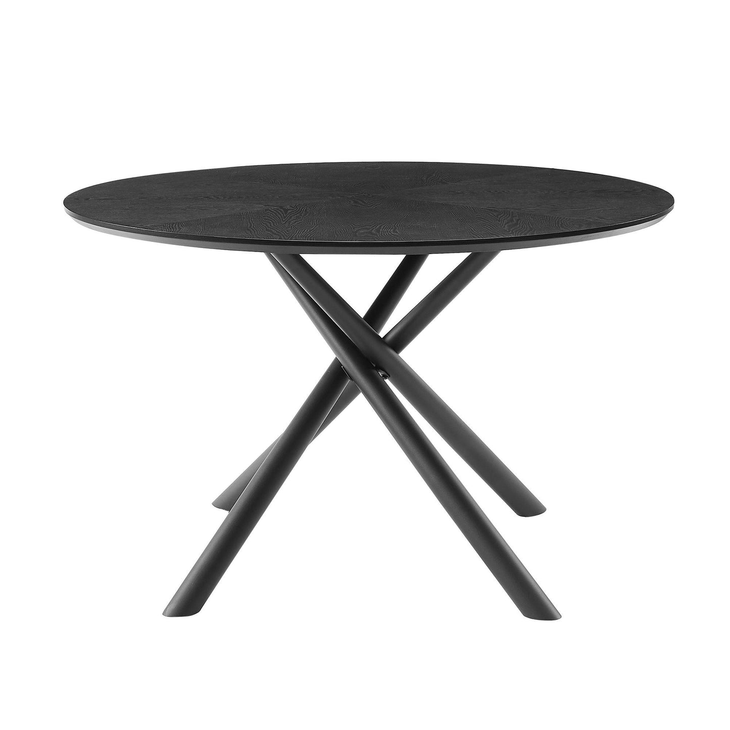 53.14'' Round MDF Coffee Table End Table Short Leisure Tea Table Cross