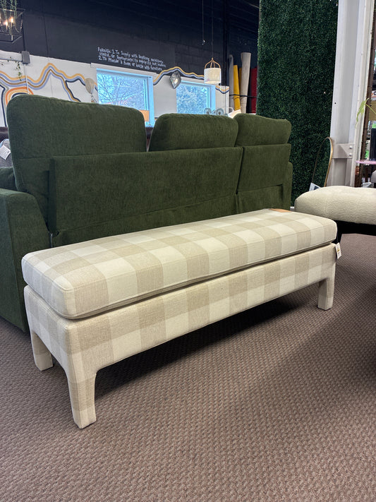 Bellfield Fully Upholstered Bench Checkered - Threshold designed with Studio McGee - Retails for $200