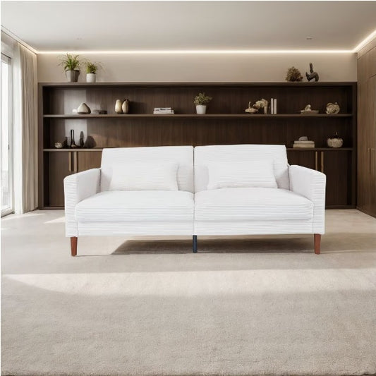 Beige Linen Sofa