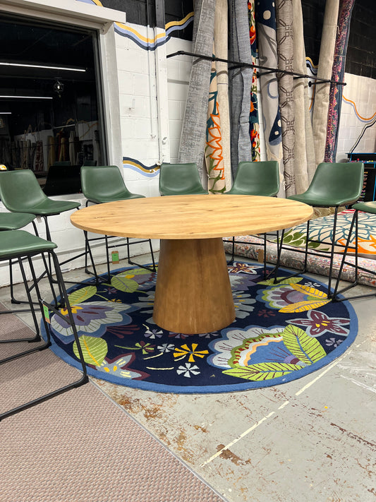 Round Pedestal Table LIGHTLY SEALED BEST FOR COASTERS