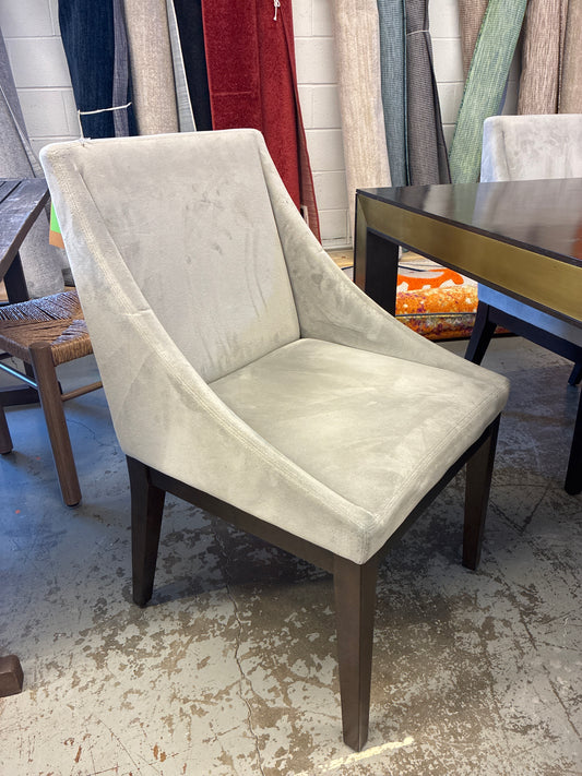 Set of 6 Upholstered Dining Chairs *donated | AS IS scratched fabric