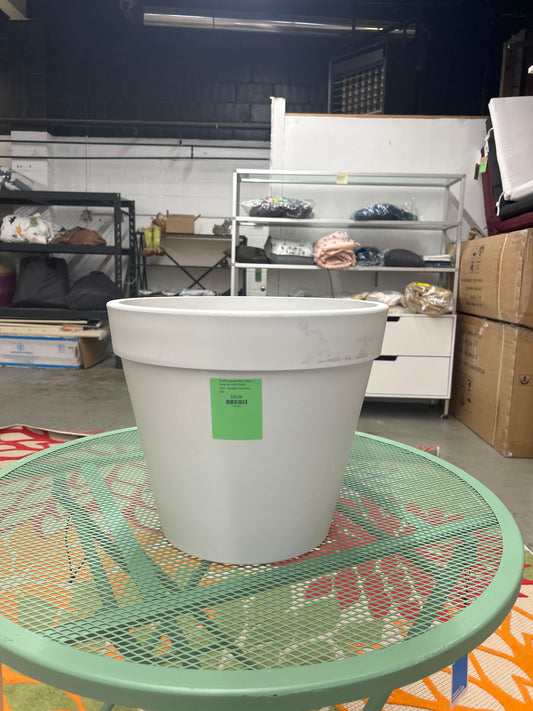 Classic Composite Indoor Outdoor Planter Pot 13.875"x13.875" Cream - Threshold | Retail Price: $30