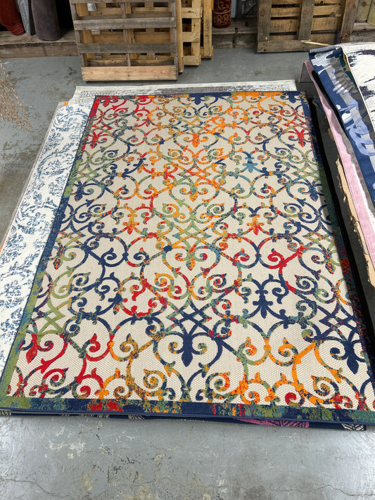 7 x 10 aloha collection rug - by Nourison - multicolor - indoor/outdoor