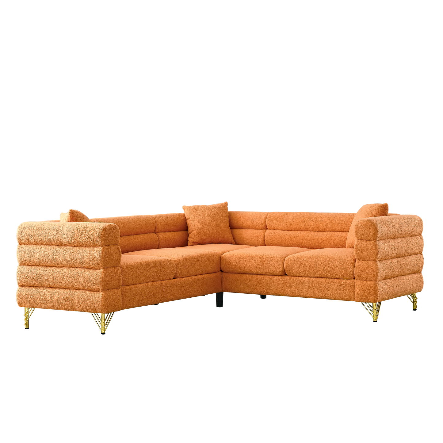 Oversized Corner Sofa, L-Shaped Sectional Couch by Sangria Beech