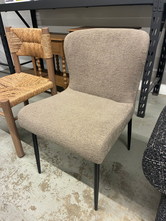 Katlynn Boucle And Metal Legs Dining Chair | Retail Price: $195