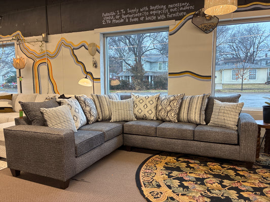 Stonewash Charcoal Sectional