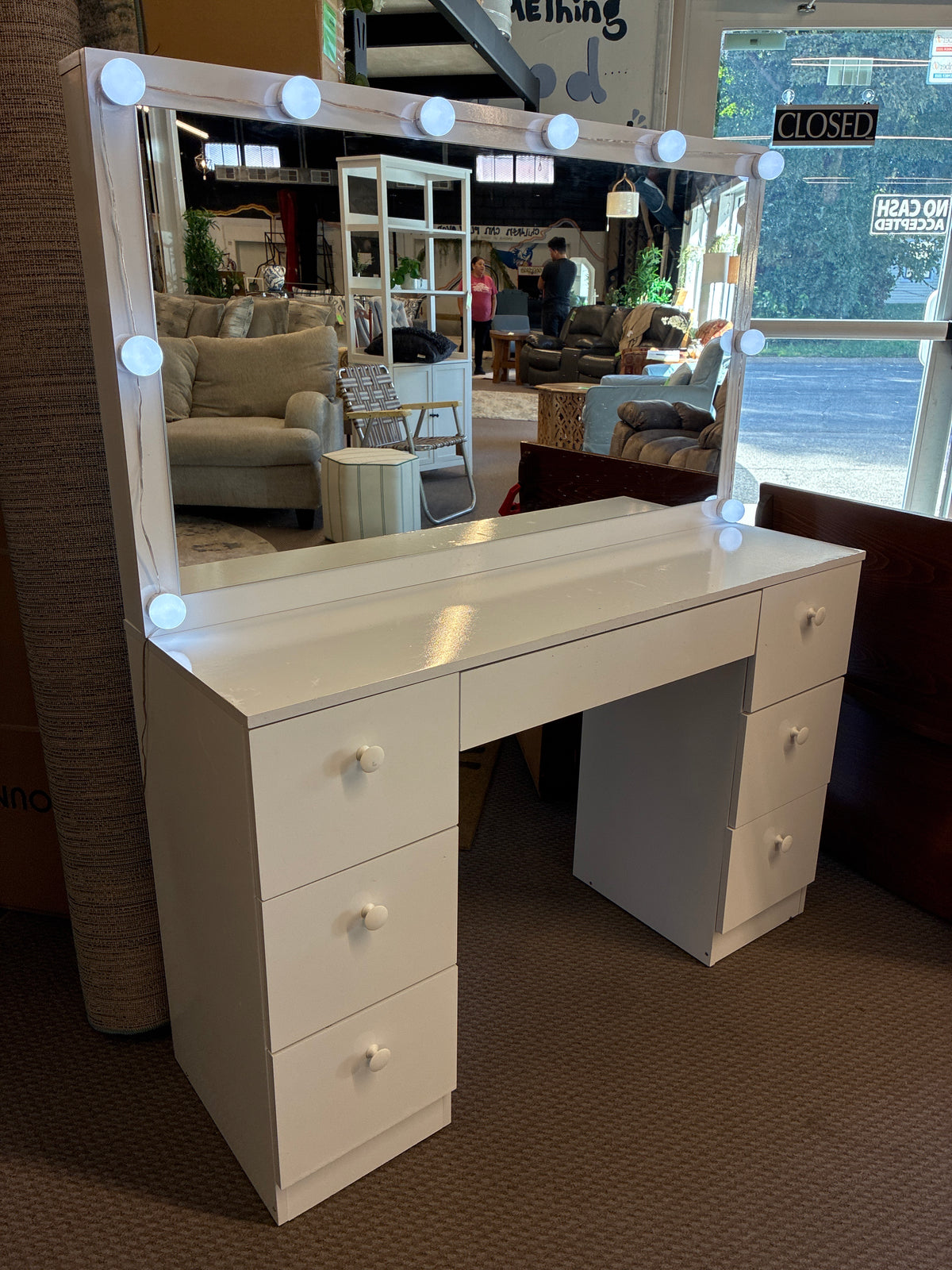 White Makeup Vanity *donated