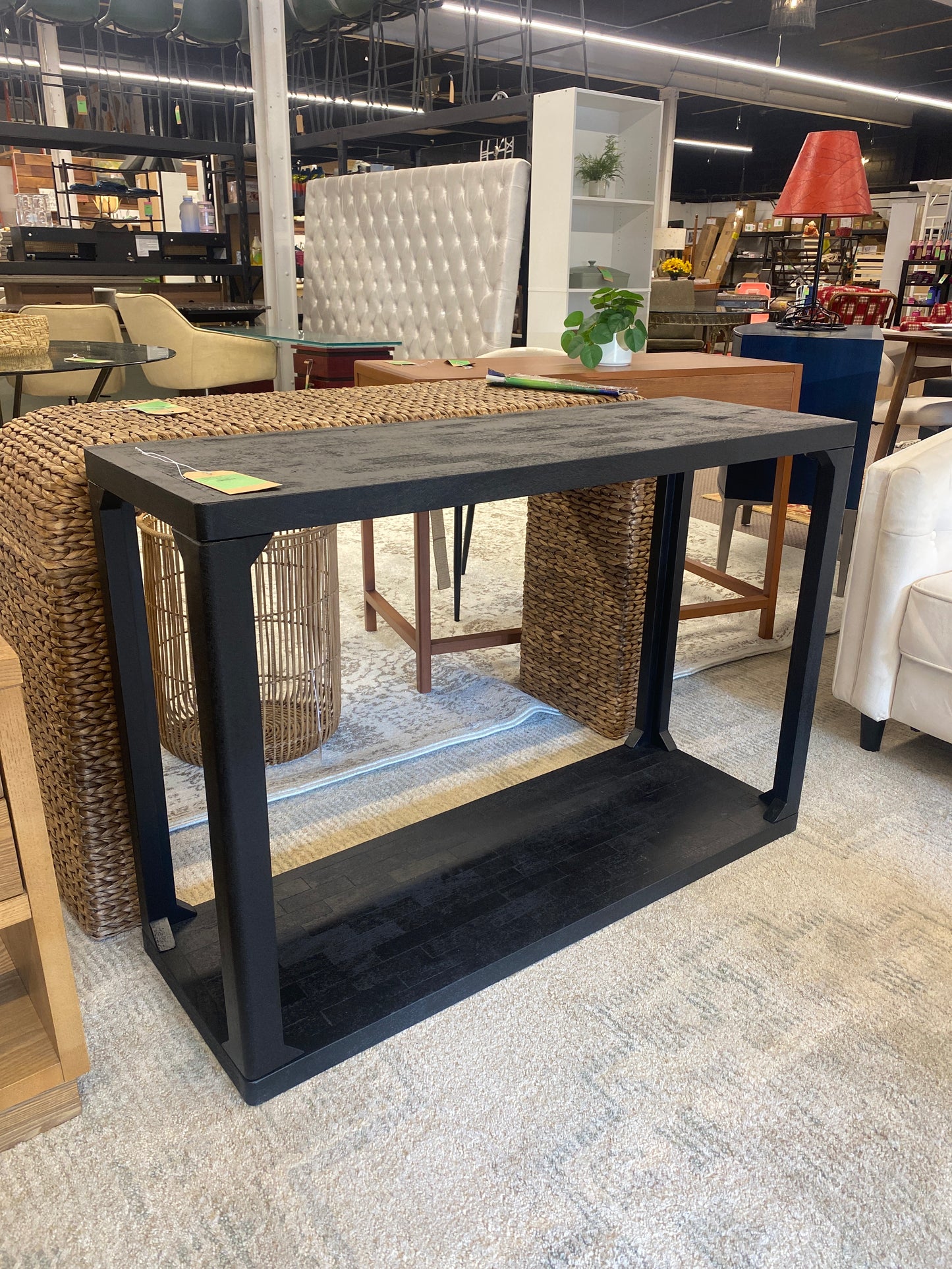 Castalia Console Table Black - Threshold: Wood Frame, Rectangular Sofa Table for Entryway | Retail Price: $220