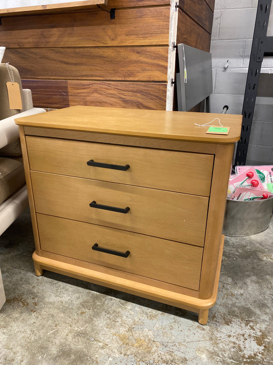 Annette Contemporary 3-Drawer Wood Nightstand