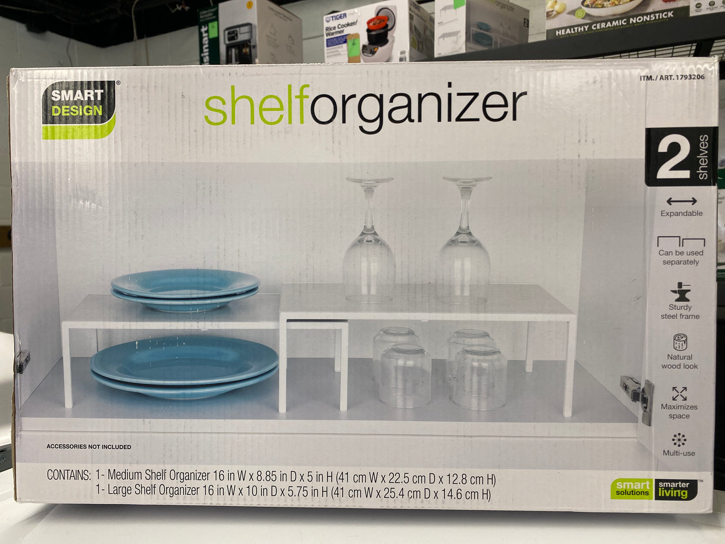 Smart Design Shelf Organizer, Set of 2 -  - Retail Price: $24.99