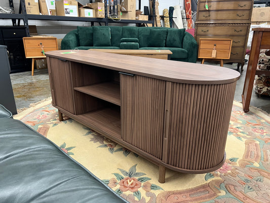 Chloe Modern Reeded 60" TV Stand - Coastal Oak | Retail Price: $375