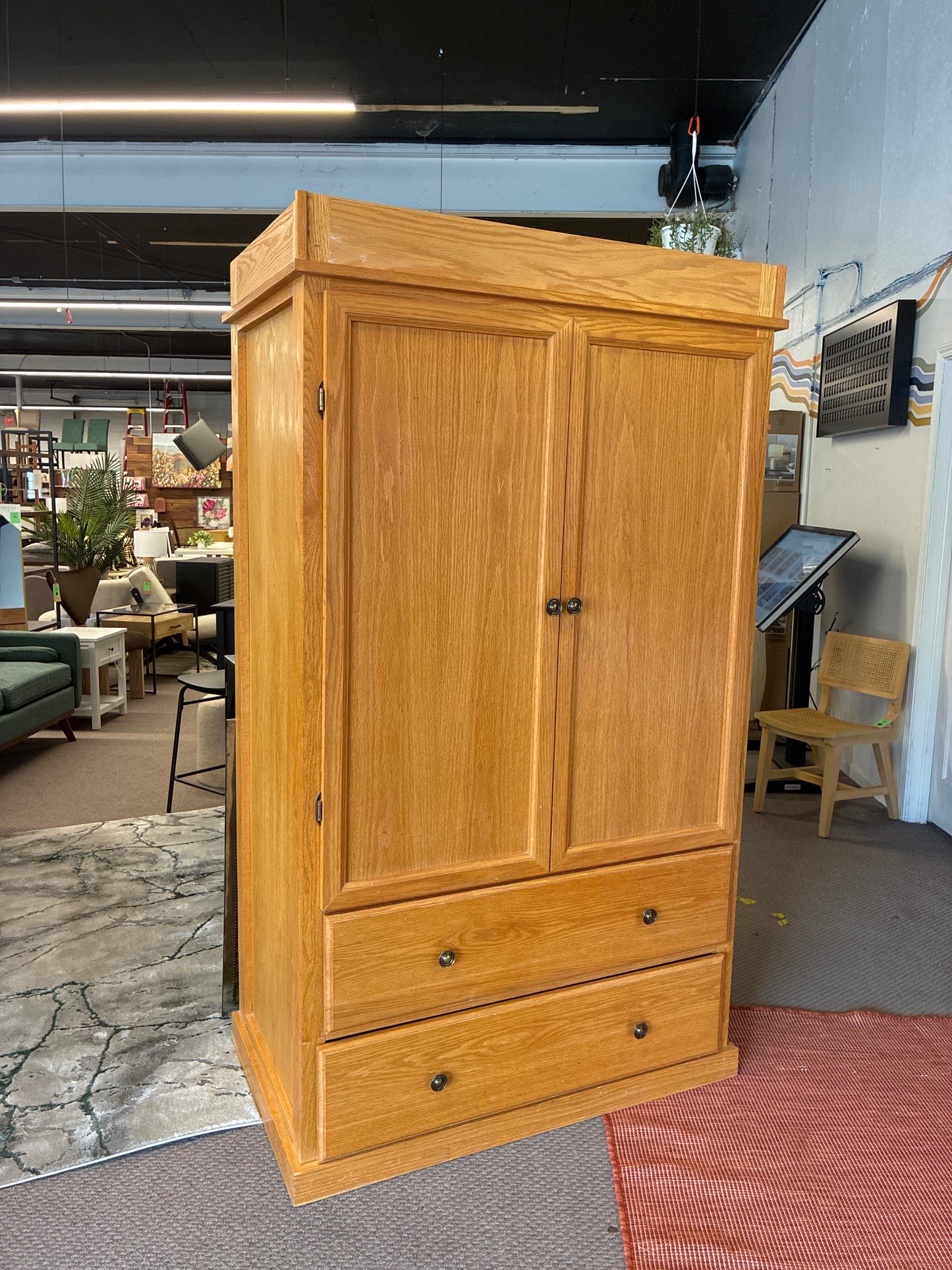 Solid Wood Entertainment Armoire *donated
