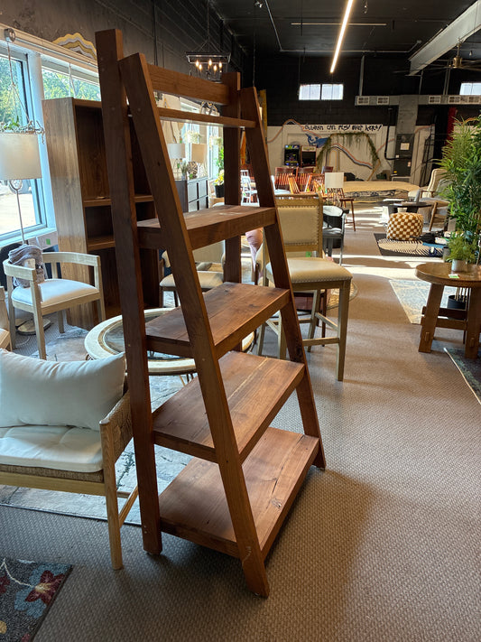5 Shelf Wooden Ladder Bookcase *donated