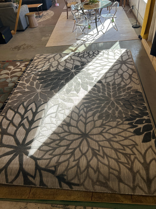 8 x 10 Area Rug Aloha Collection Silver Gray | ID 14159