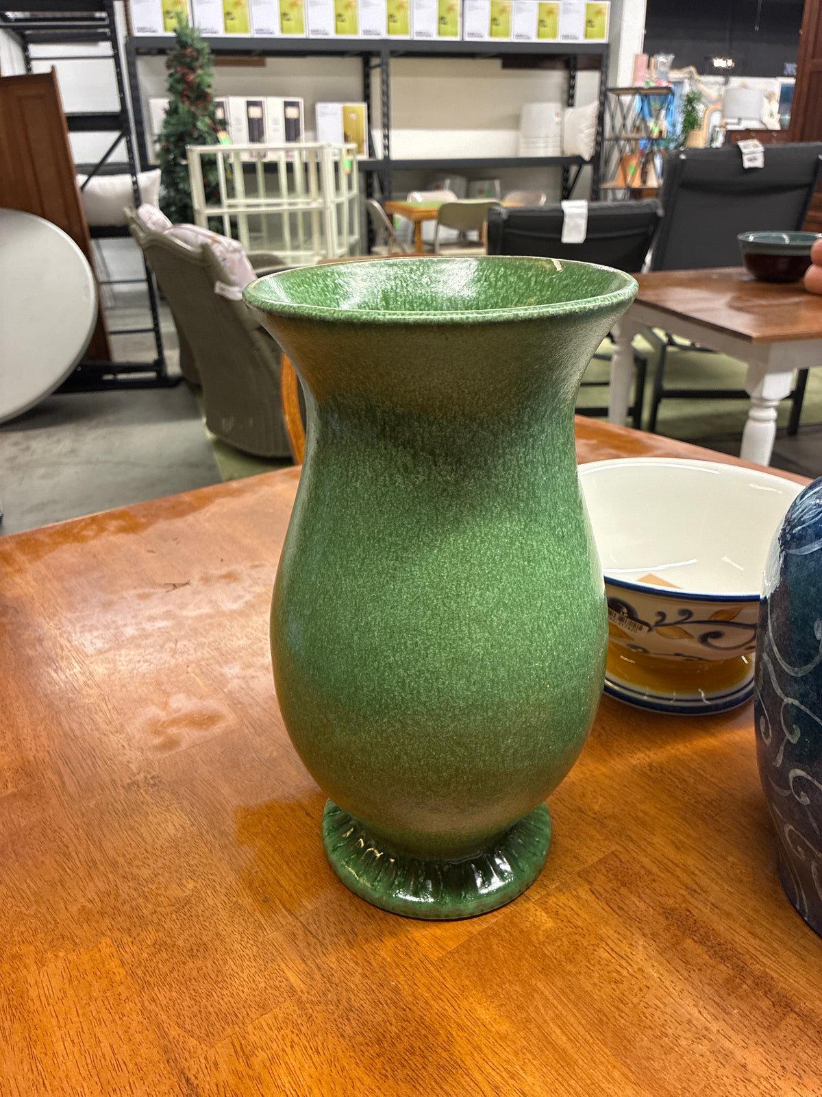 Tall Glazed Ceramic Vase Green – Threshold | Retail: $35