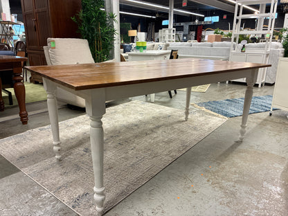 Plank Top Farmhouse Dining Table *donated