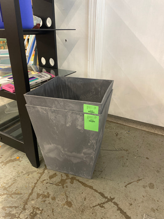 Square Composite Indoor Outdoor Planter Pot 12"x12"x14" Charcoal Gray - Threshold | Retail Price: $30