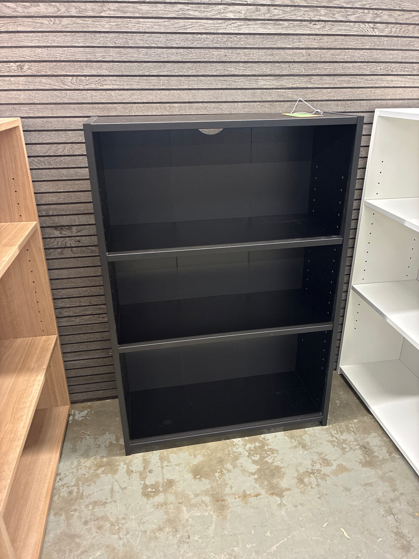 3 Shelf Bookcase Black - Room Essentials: Modern Style, Wood Composite, Open Shelving Storage | Retail Price: $28