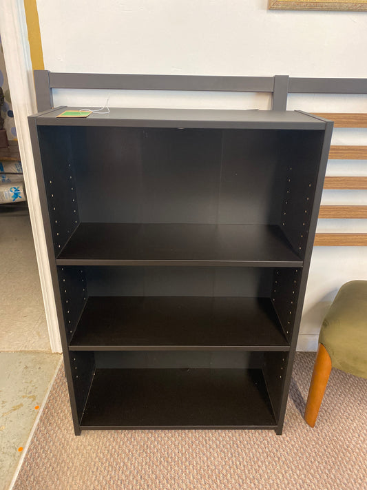 3 Shelf Bookcase Black - Room Essentials: Modern Style, Wood Composite, Open Shelving Storage | Retail Price: $28