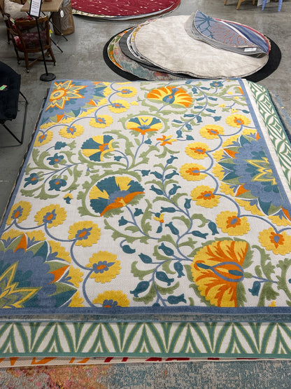 9 x 12 Nourison Aloha Multi-Colored Area Rug (indoor/outdoor)