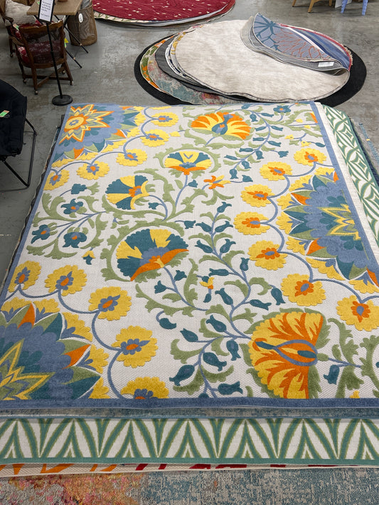 9 x 12 Nourison Aloha Multi-Colored Area Rug (indoor/outdoor)