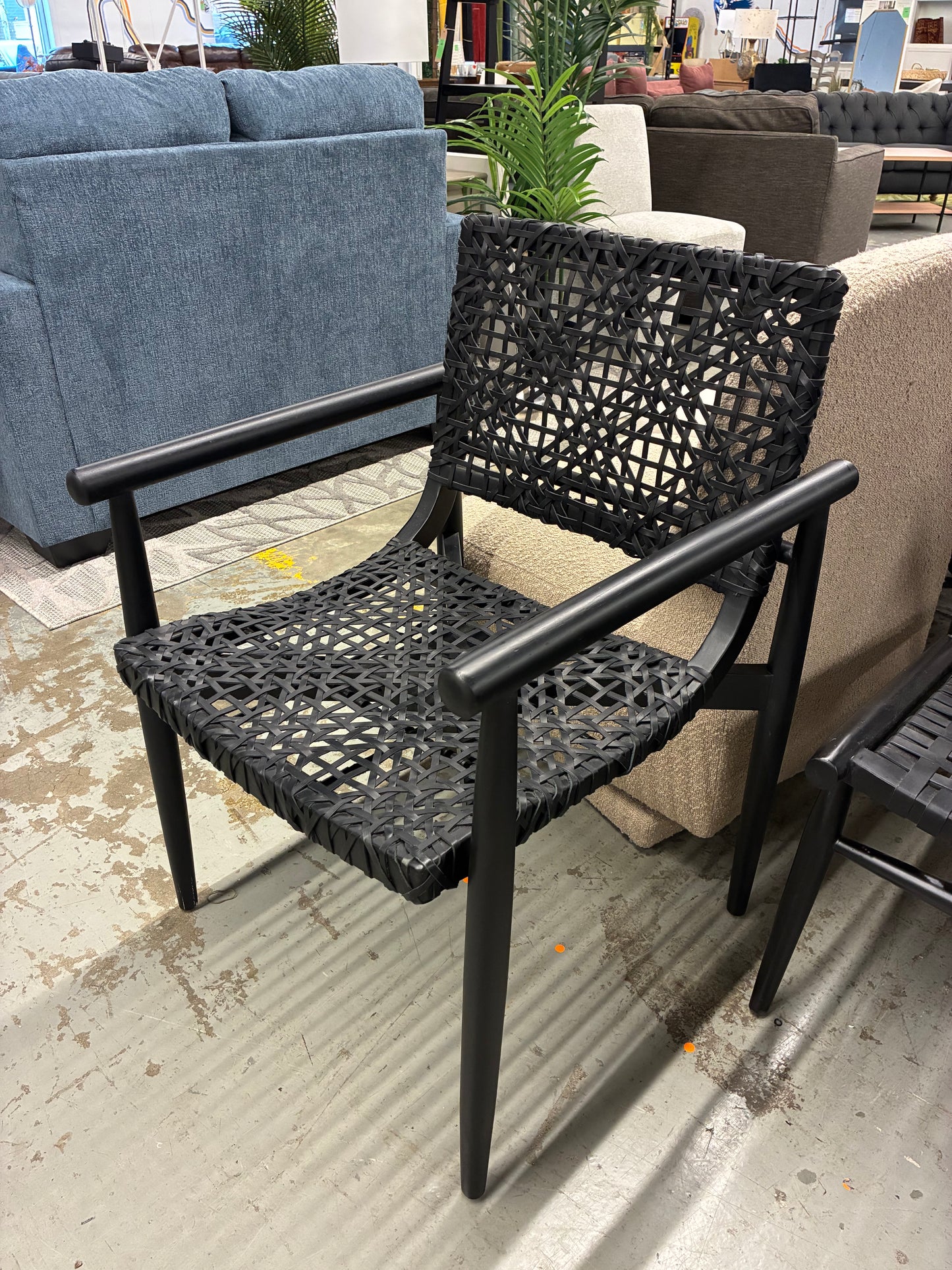 Sianna Solid Wood & Leather Accent Chair | Retail Price: $265