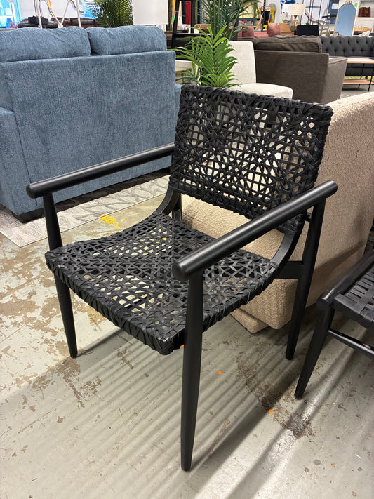 Sianna Solid Wood & Leather Accent Chair | Retail Price: $265