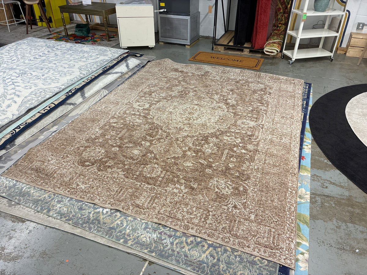 7 x 10 Traditional Brown Area Rug