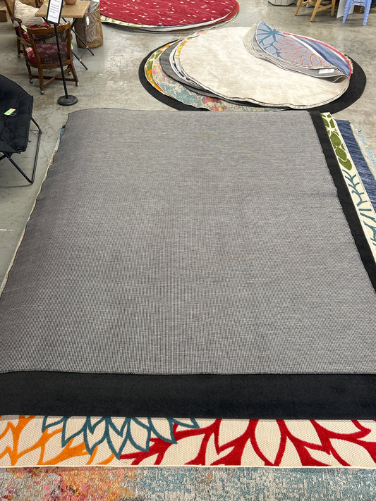 9 x 12 Nourison Positano indoor/outdoor area rug - anthracite color (gray essentially)￼